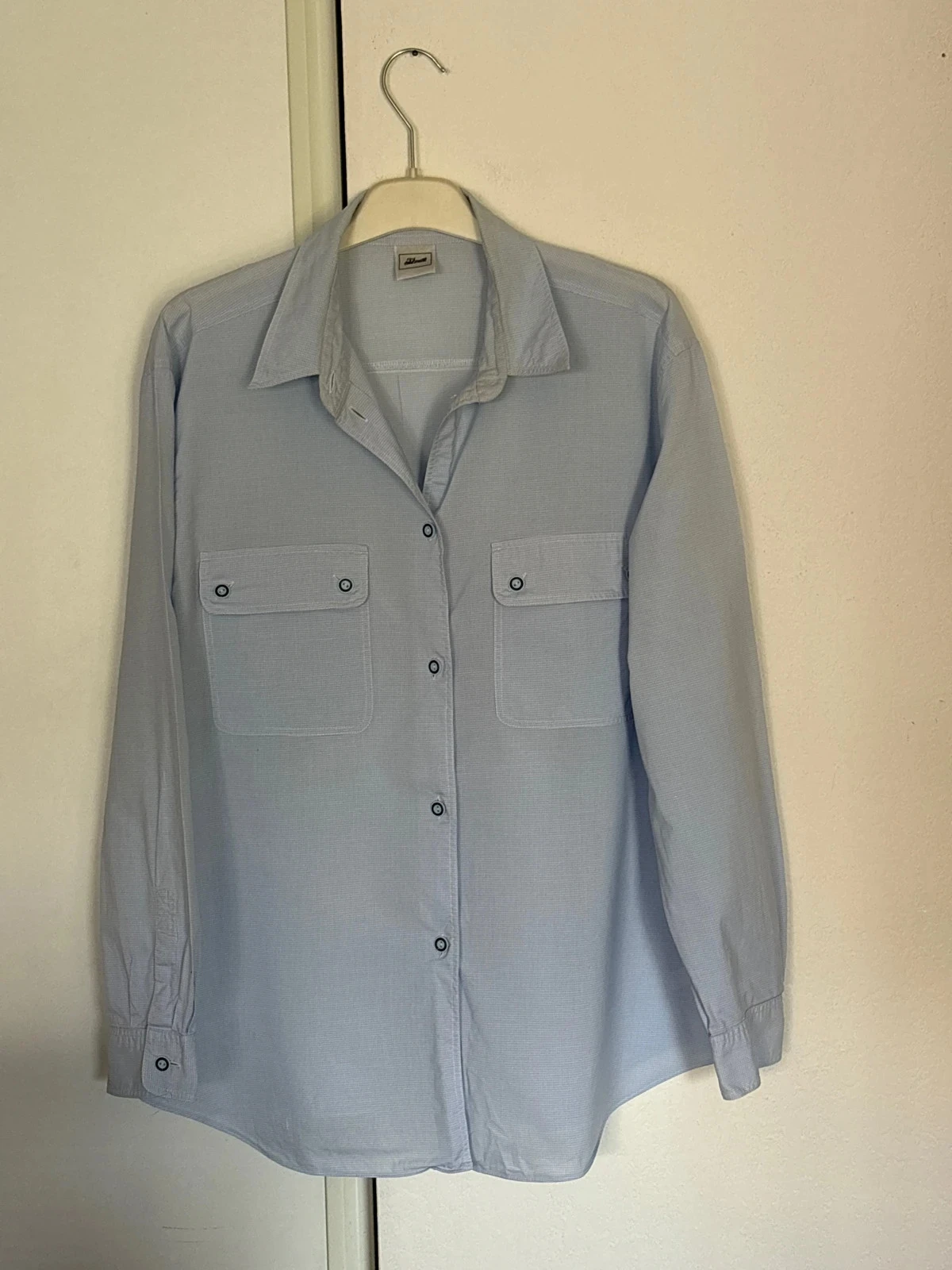 Chemise a petit carreaux bleu et blanc taille 40